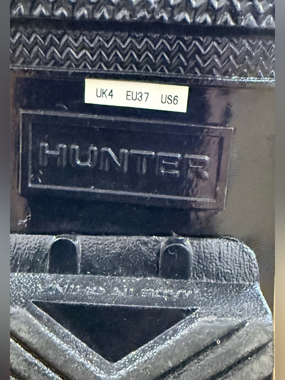 Hunter | Original Tall Gloss Black Rain Boots | Size 6 - Picture 6 of 7